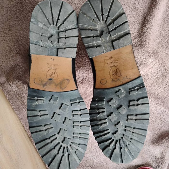 Buty kowbojki kozaki czarne ze skóry Massimo Dutti r. 40