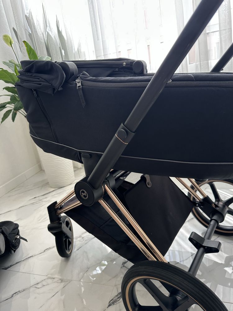 Cybex Priam lux Black 2в1 Rose Gold 3.0