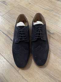 TopMan броги темно синие 42 размера (туфли, ботинки)