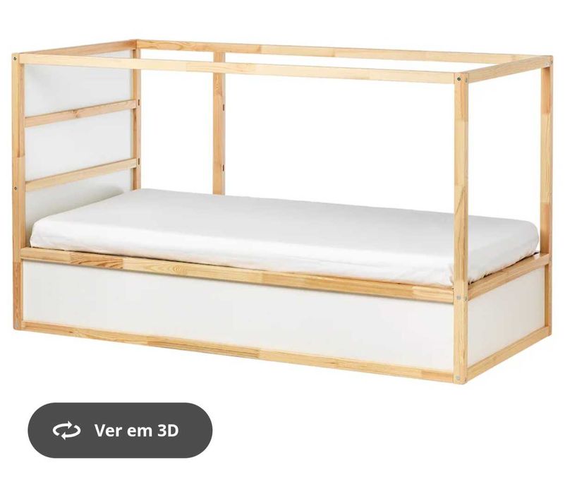 Cama de solteiro reversível