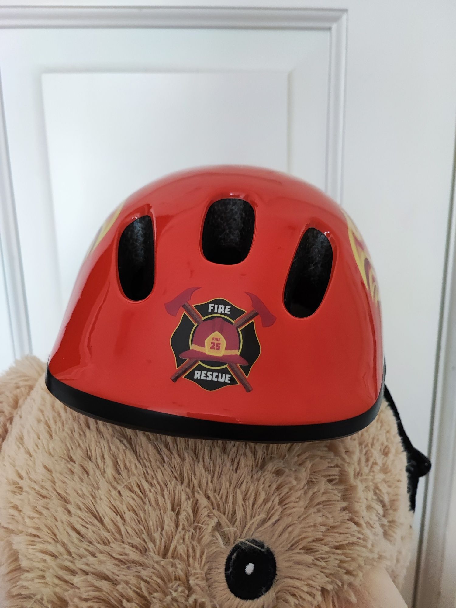 Kask rowerowy dla dziecka 3-4 lata strażak