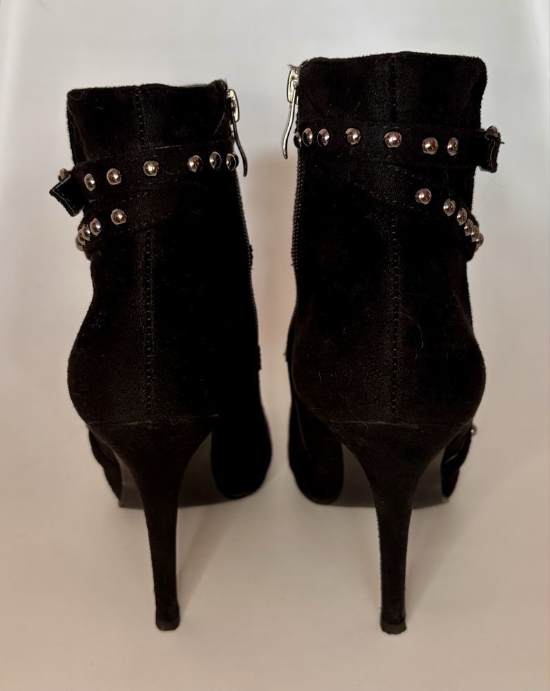 Prima Moda czarne botki 38 obcas 11cm