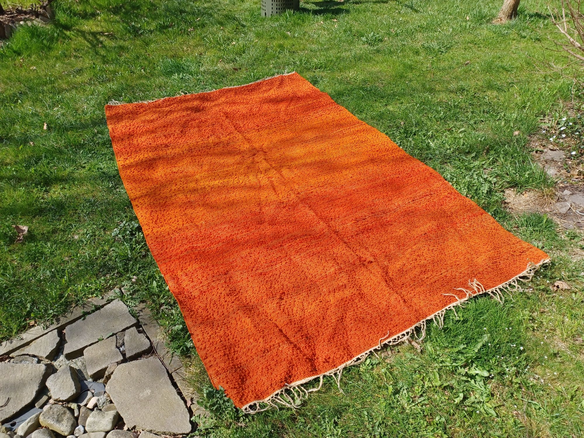 Piękny, bardzo duży kolorowy kilim, narzuta
