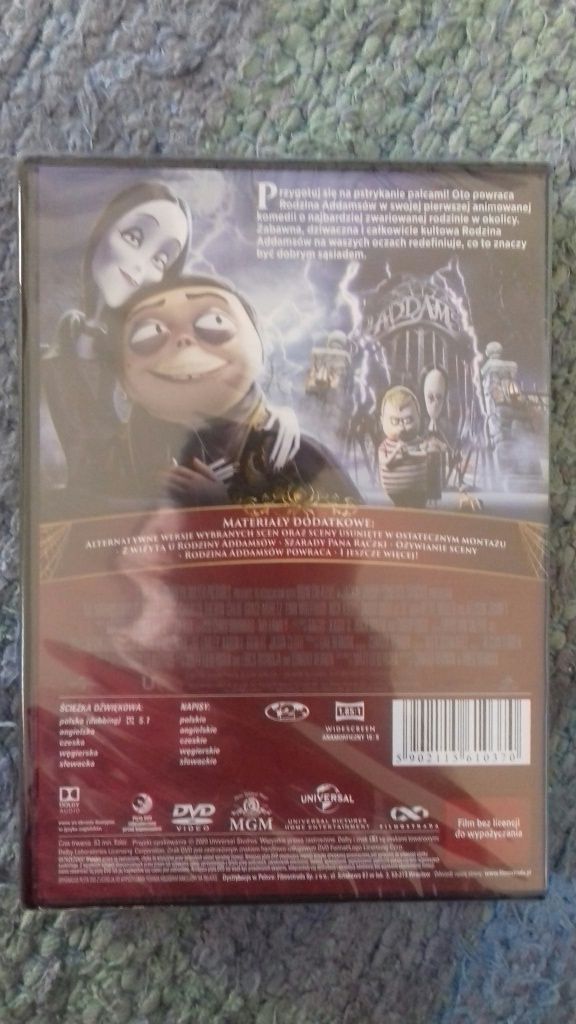 film DVD "Rodzina Addamsów "NOWY zafoliowany
