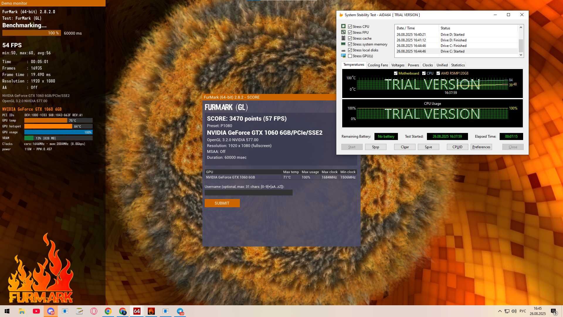 Игровой ПК Ryzen 5 5600 / GTX 1060 6GB / 16GB DDR4