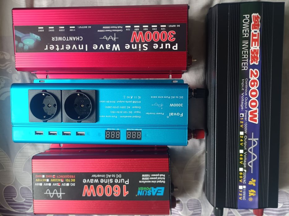 Оптимальний інвертор інвектор преобразователь чистий синус 12в 24в 220