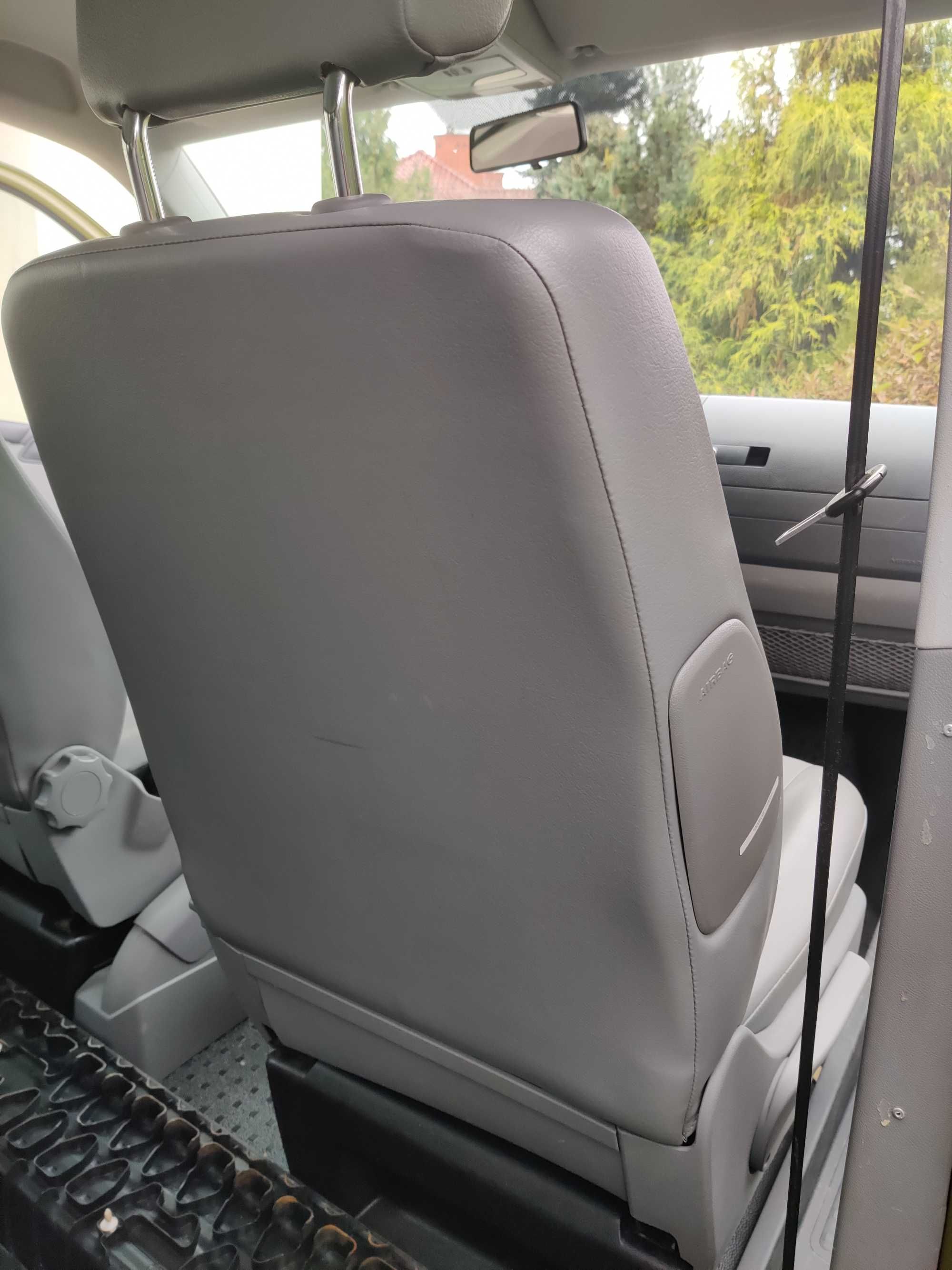 Fotel Kierowcy i Pasażera Skaj Komplet VW Transporter T5 T6 AIRBAG