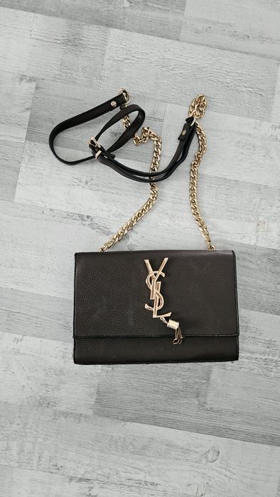 Torebka brązowa czekoladowa złoty łańcuch