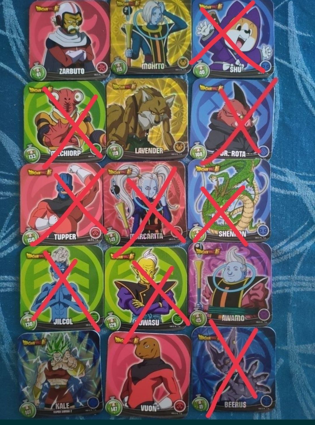 Vendo Stacks/ Imans Dragon Ball Panini 2022