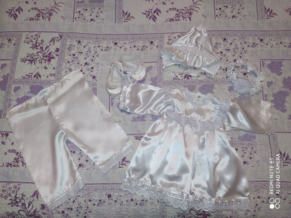 Комплект одягу для хрещення, розмір 62