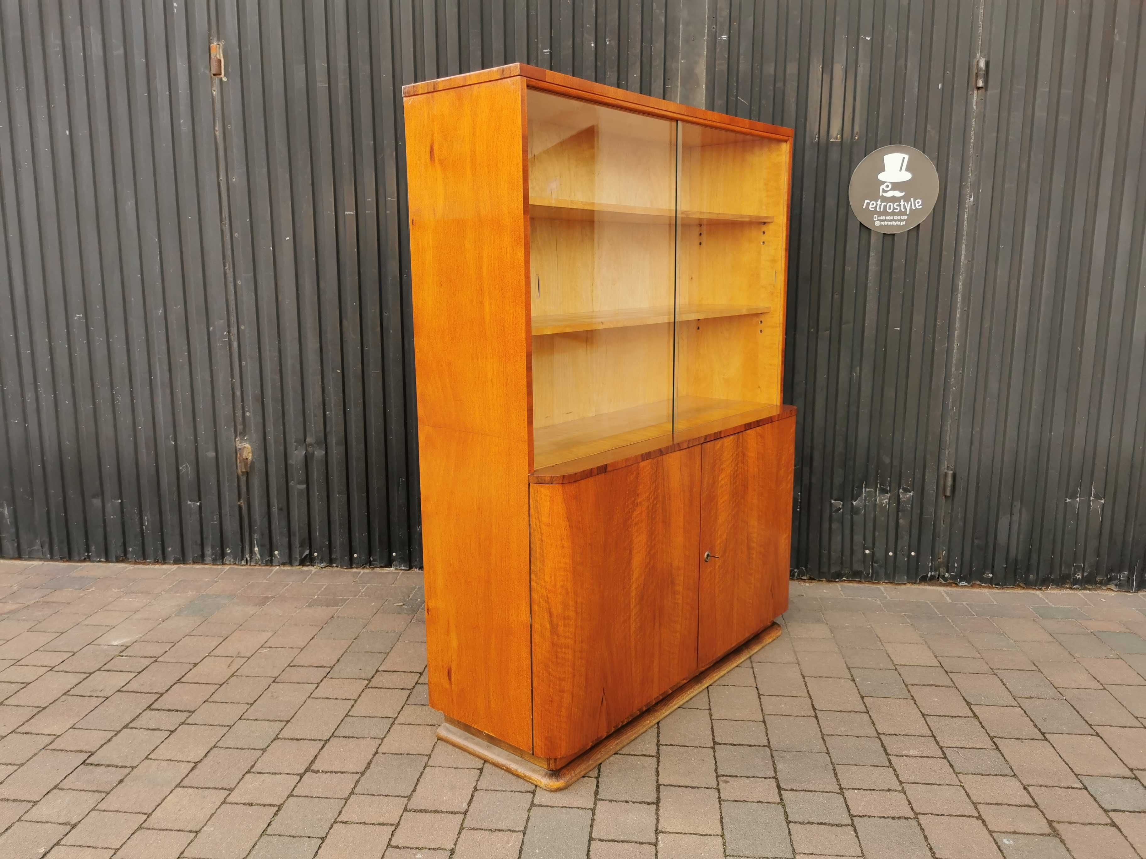 Biblioteczka ART DECO, proj. J. Halabala, Czechosłowacja '30-'50, PRL