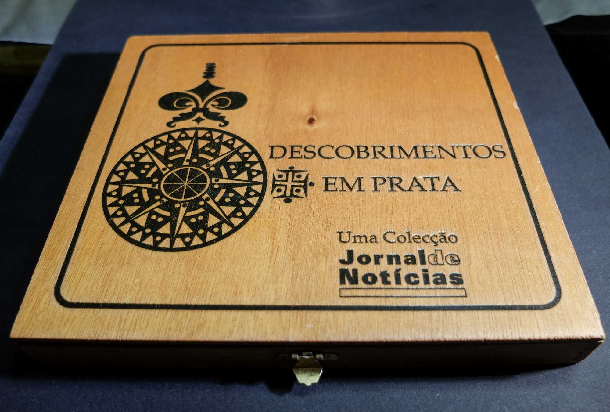 Coleção Moedas Descobrimentos em Prata -Jornal Noticias - 20 unidades