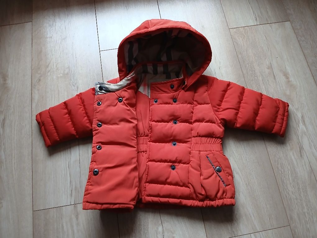 Burberry/ceglasta kurtka wiosna-jesień od 6 miesięcy