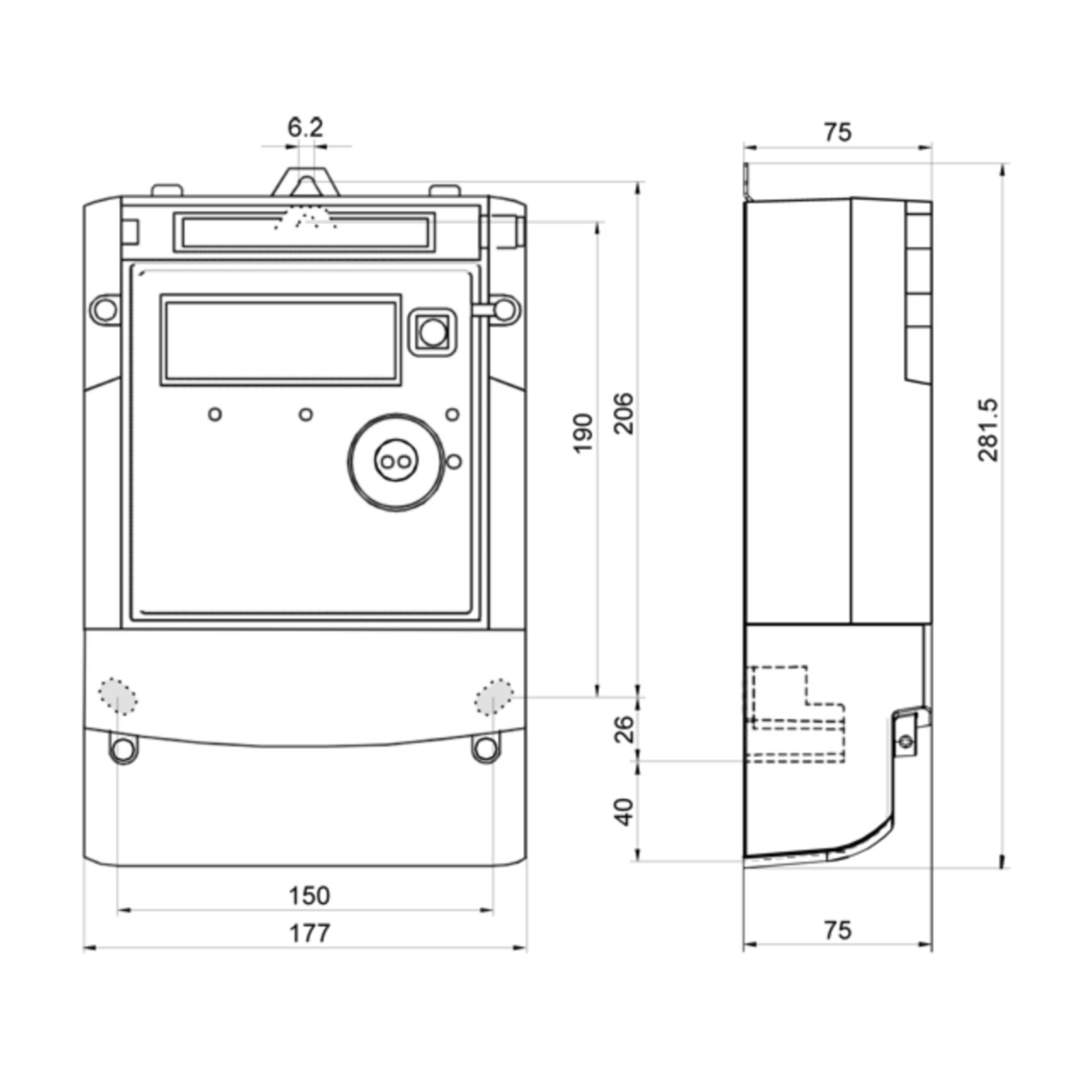 Електролічильник трифазний багатотарифний Landis & Gyr ZMD 410 CT44.04