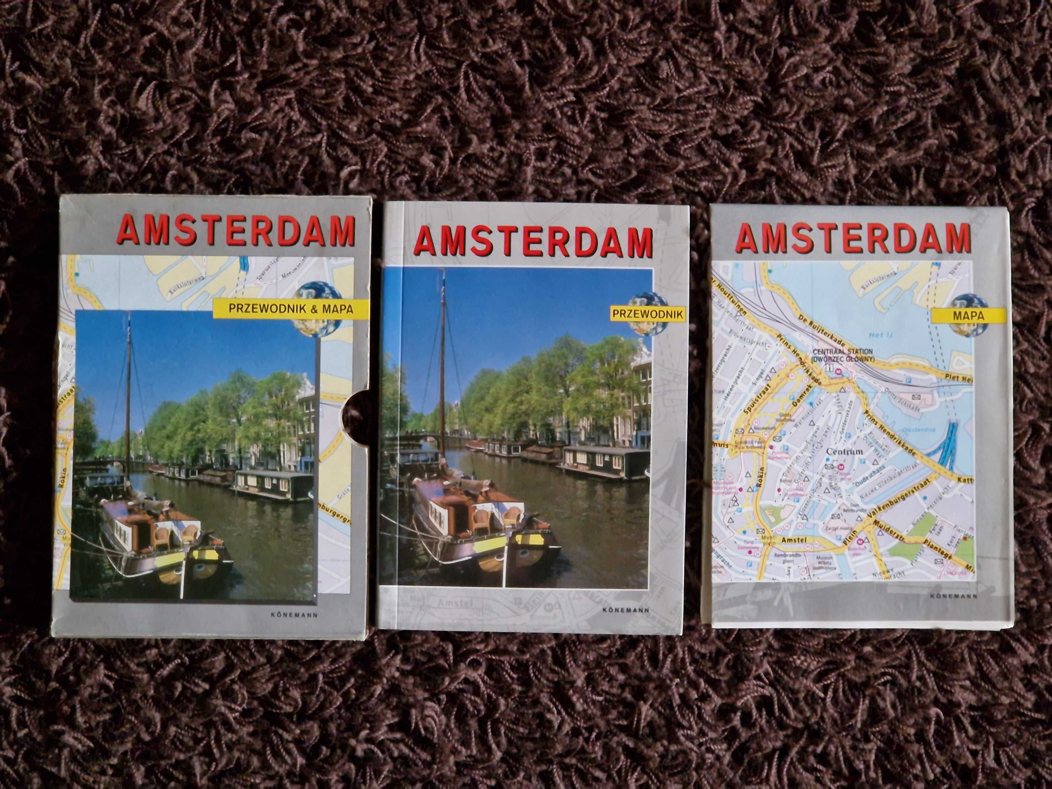 Przewodnik + mapa. Amsterdam. Wydawnictwo Köneman 1999. Stan BDB.