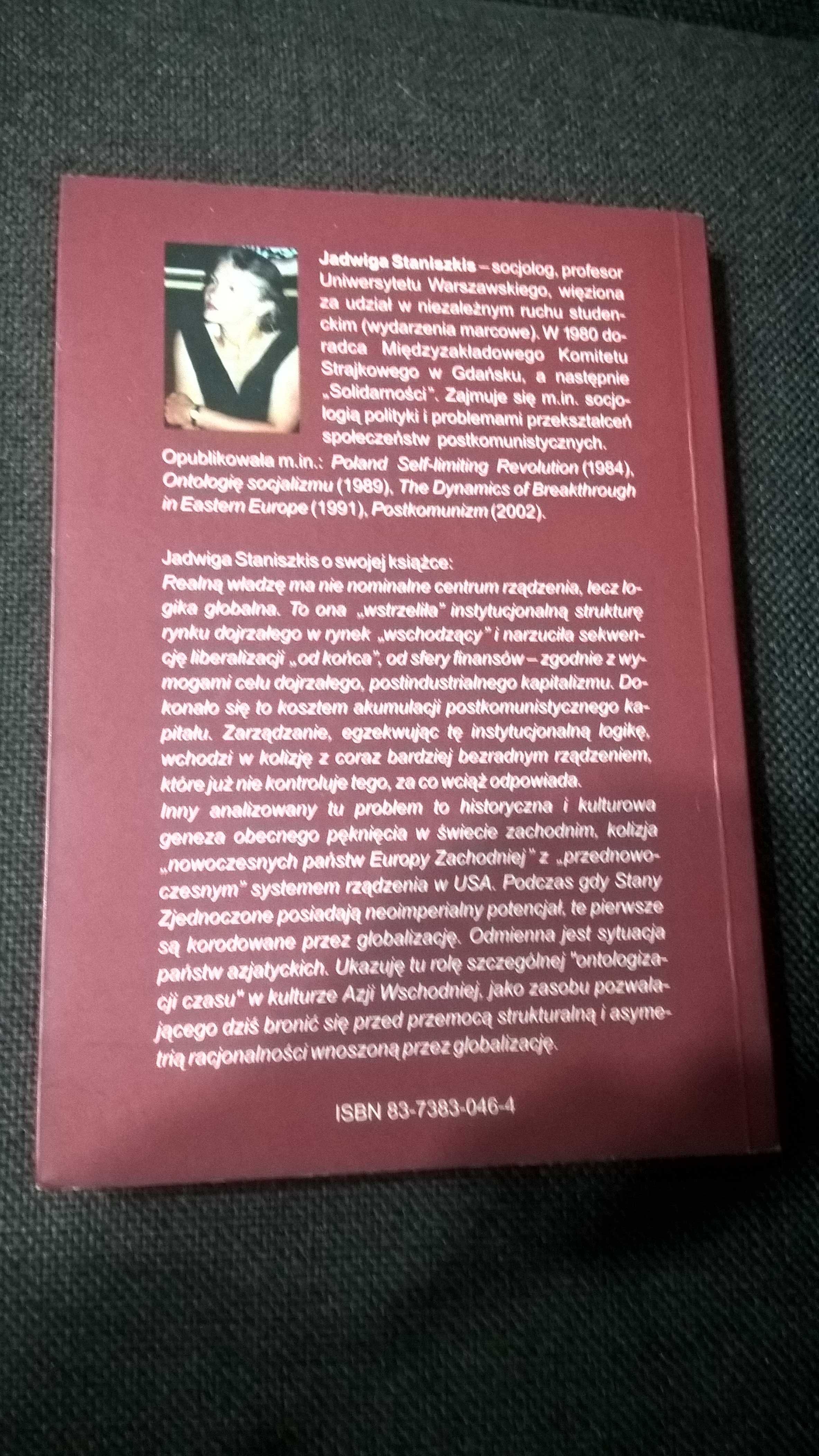 Władza globalizacji Jadwiga Staniszkis autograf