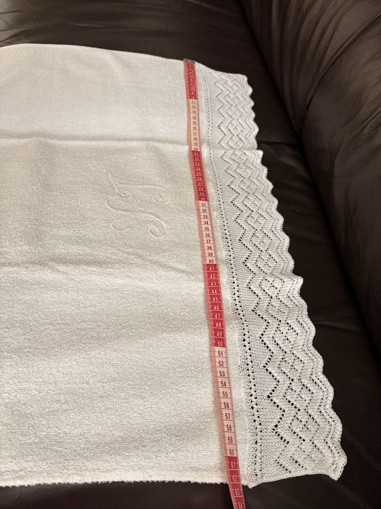 Toalha de algodão com bordado [137x 62 cm]