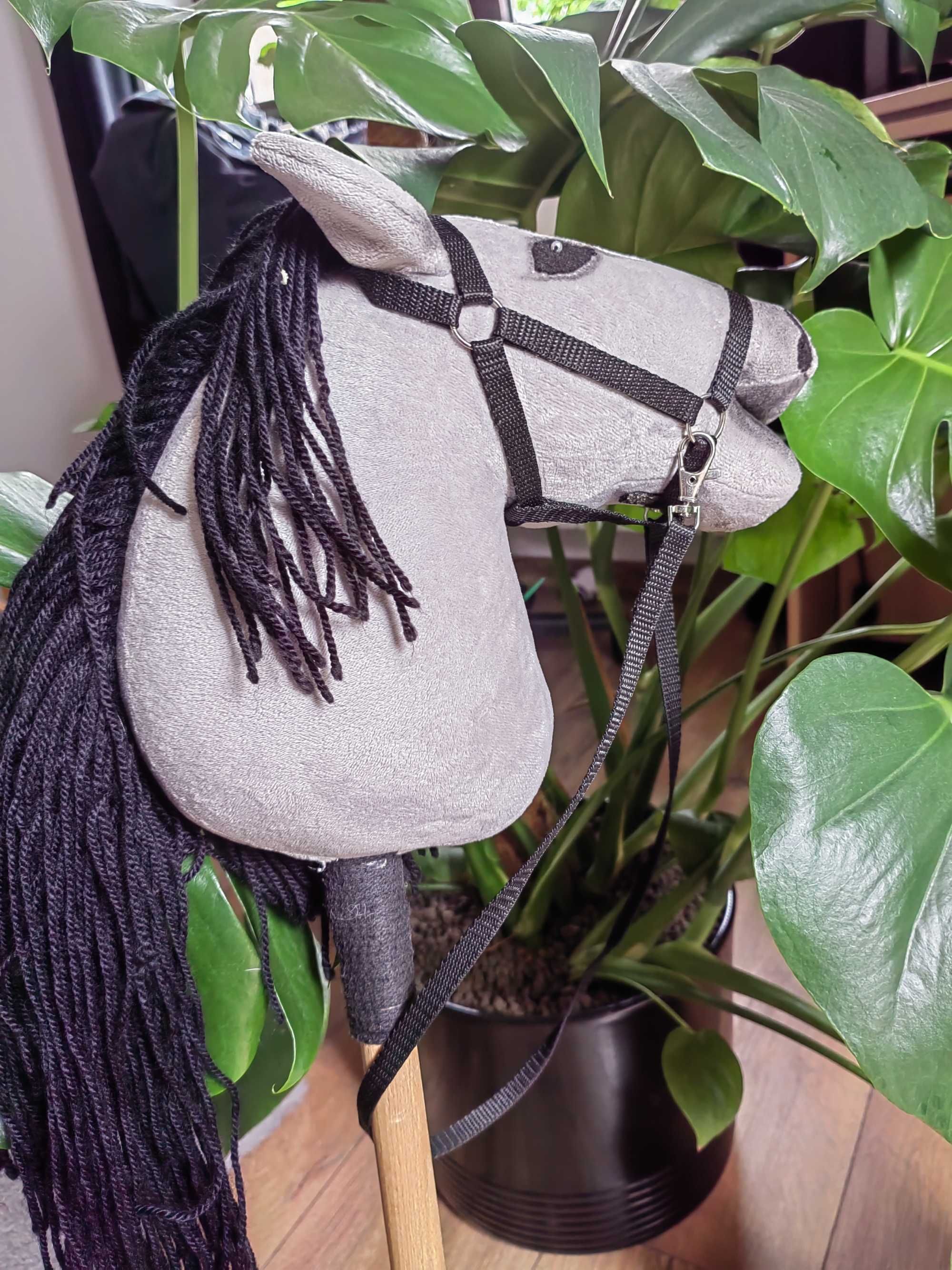Hobby Horse na kiju śliczny konik szary Tanio