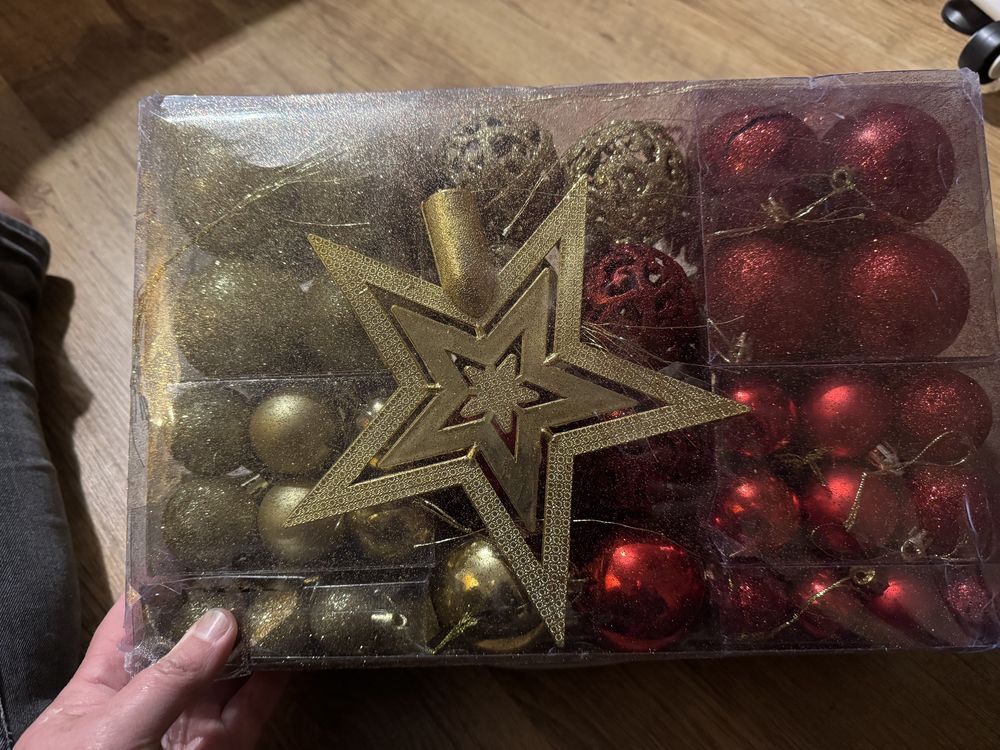 Kit de 90 bolas de Natal + estrela