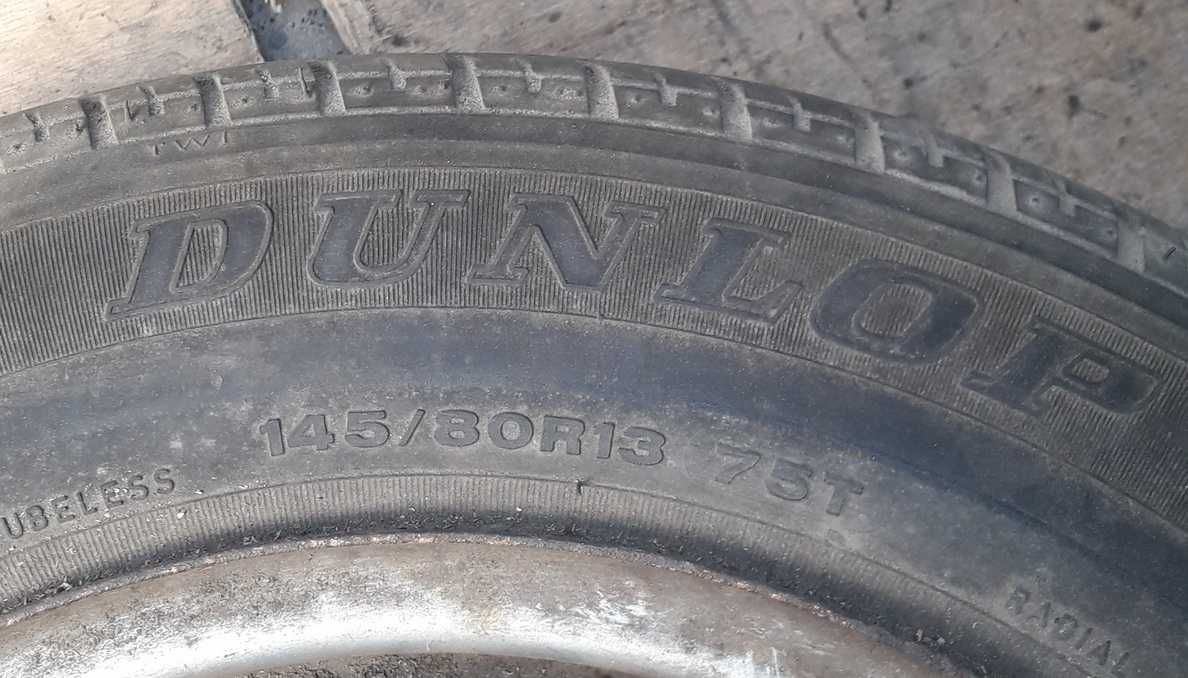 Колесо в сборе VW Polo 1983-1994г.  R13 145/80 Dunlop