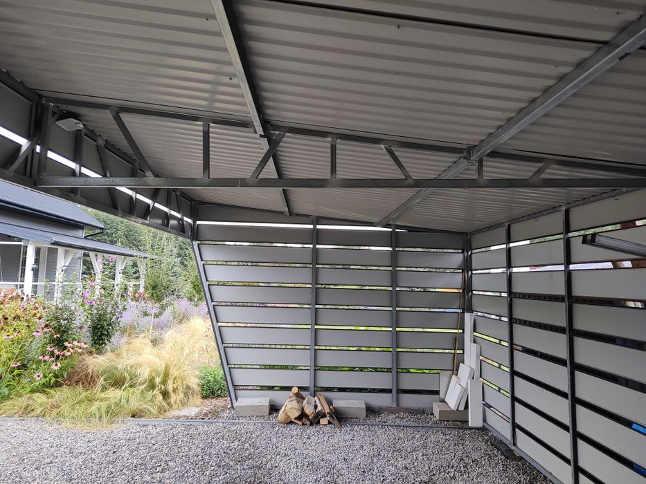 Carport wiata zadaszenie na samochód garaż na 2 auta blacha