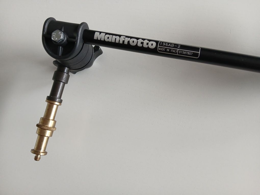 Manfrotto 196AB-2 ramię mini arm + Super Clamp na aparat / projektor