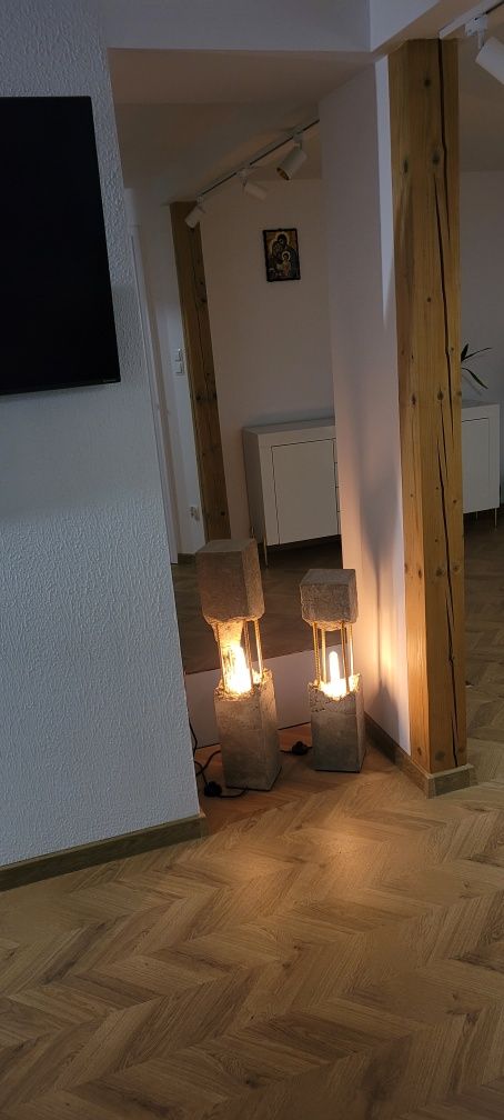 Lampy dekoracyjne z betonu.