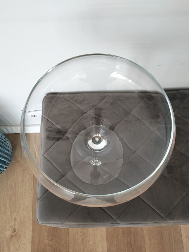 Taça de vidro para decoração