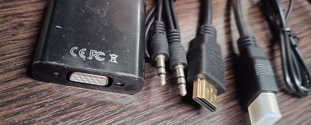 Новый! Переходник HDMI-VGA для ПК, T2 тюнера, ноутбука