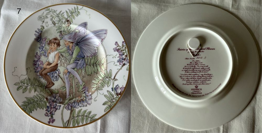 Вінтажні тарілки із колекціі квіткові феі Vlleroy&Boch