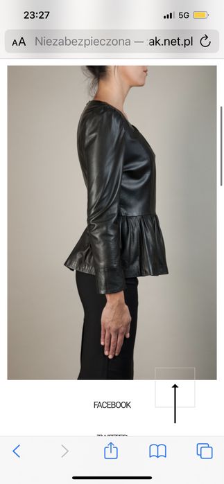 NOWA Sisley benetton500 zł kurtka skorzana z baskinka ramoneska OKAZJA