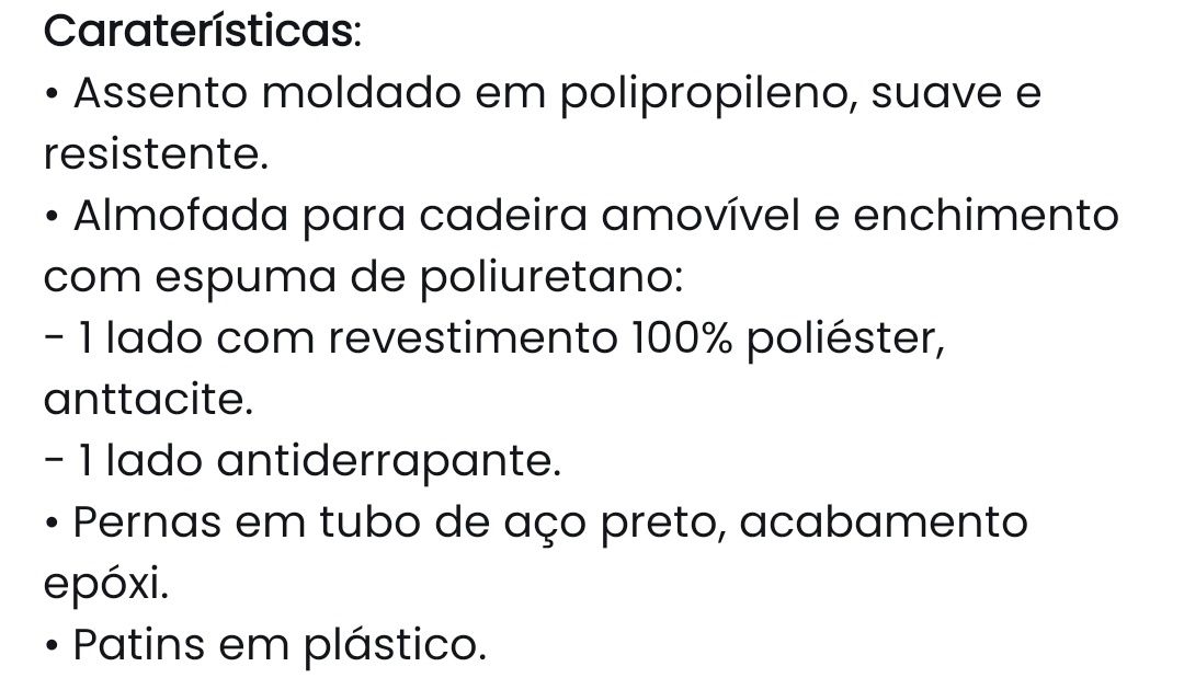 Conjunto de 2 cadeiras, Antracite