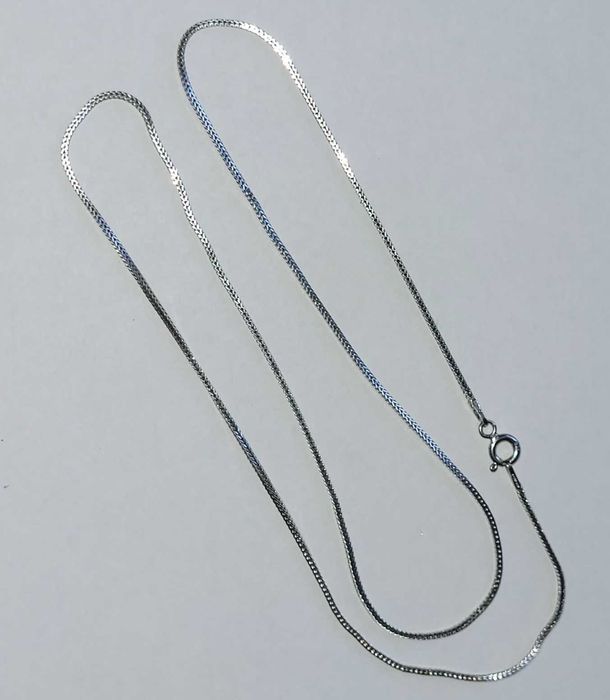 srebrny łańcuszek DAMSKI 50 cm