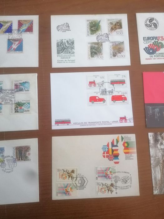 Coleção de envelopes selados antigos