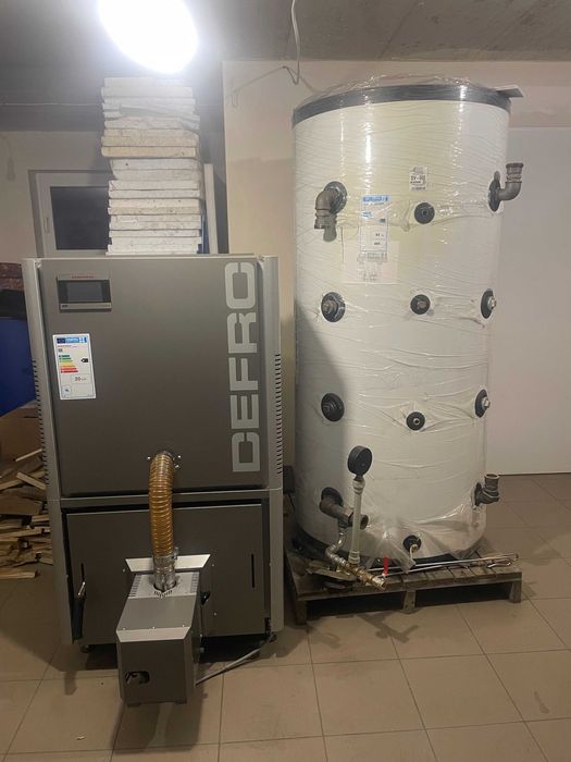 Kotłownia po demontażu - Piec Defro Calori 20kW, rok zakupu 2023