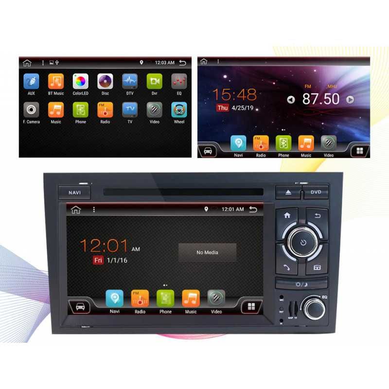 Uniwersalne Radio samochodowe Android M100 Audi A4 B6/B7 (7")