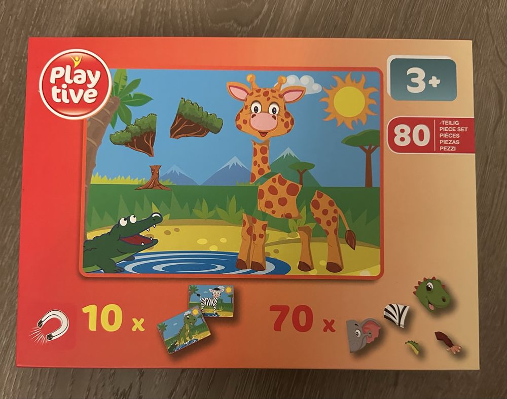 Puzzle magnético - animais - Play tive