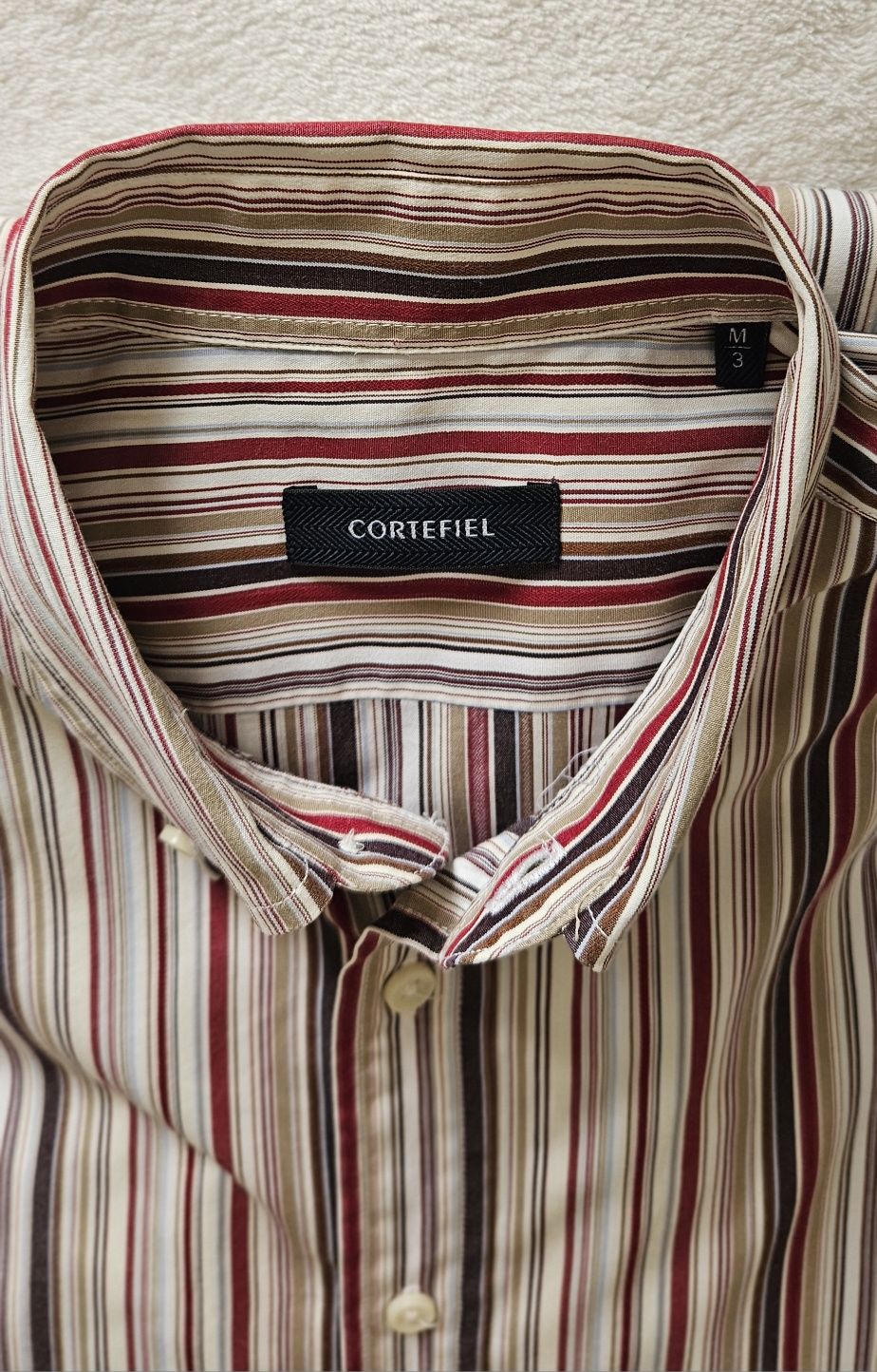 Camisa riscas Cortefiel