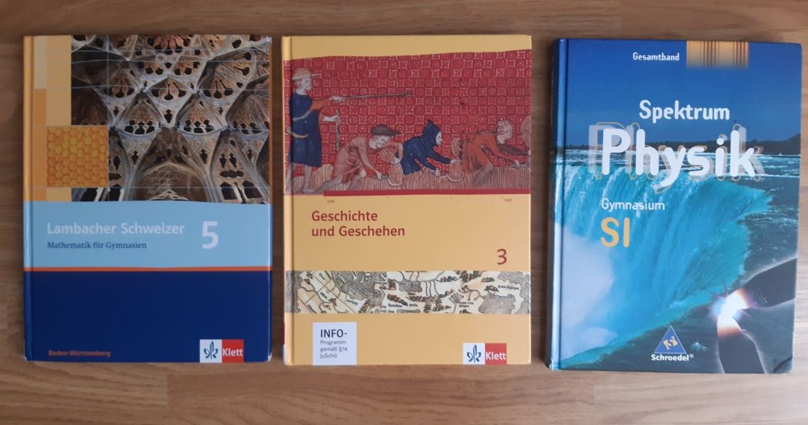 Manual escolar alemão, Geschichte, Mathematik, Physik Gymnasium 9º ano