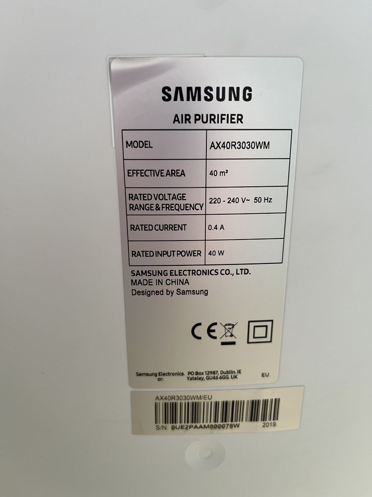 Oczyszczacz powietrza Samsung AX40R3030WM używany