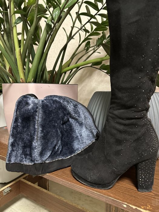 Чоботи замшеві