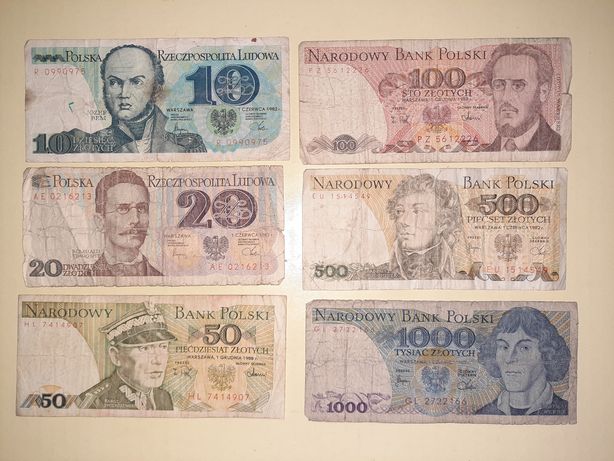 Stare Banknoty PRL