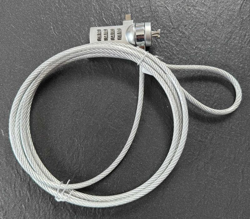 Linka do blokady laptopa z kombinacją cyfr ACT AC9015 srebrny