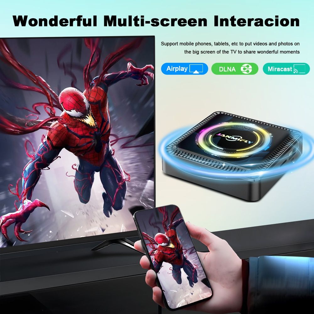 Android 14 на 4/128 Gb Приставка Смарт ТОП Q7S Smart Tv Box 8k,x96q