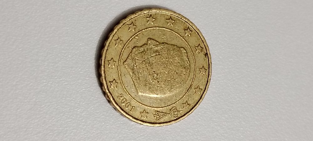 10 Cêntimos da Bélgica de 2001
