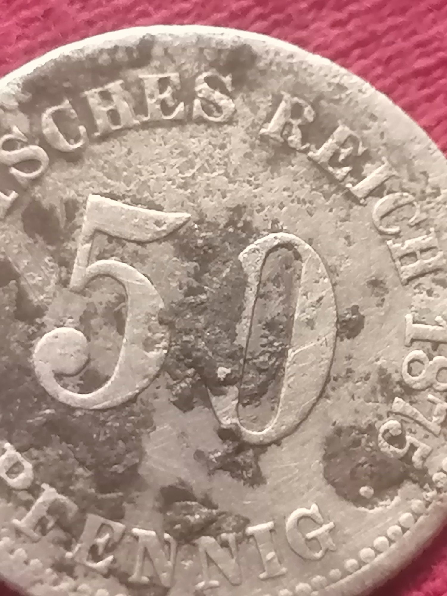 50 pfennig 1875 B. SREBRO