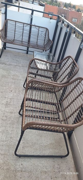 Zestaw mebli tarasowych ogrodowych