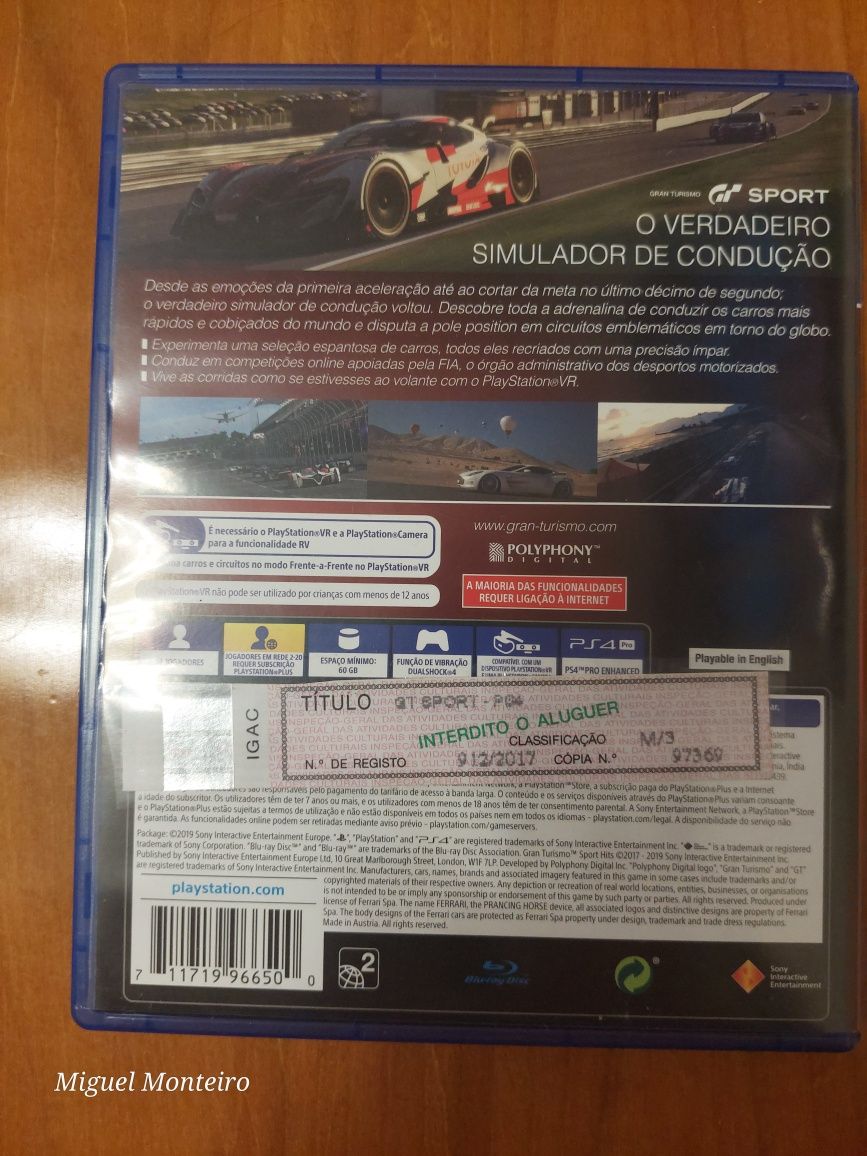 PS4 - Vendo Ou Troco Gran Turismo Sport