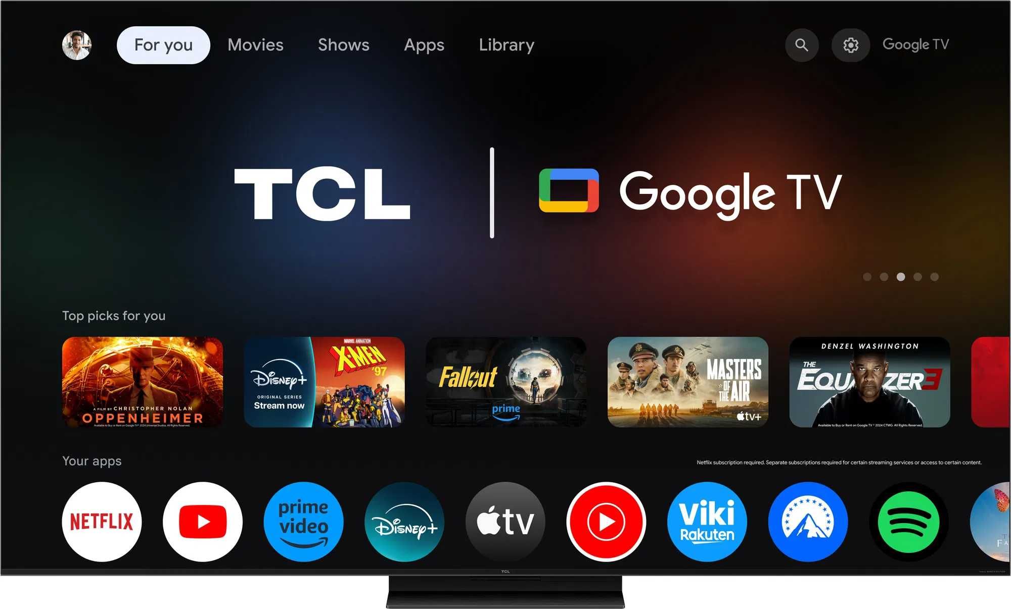 Телевізор TCL 55Q7C 4K QD-міні LED Google TV НОВИНКА 2025-2026 року!