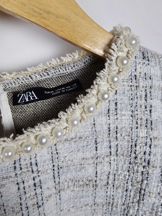 Kremowy sweter bluza damski  Zara r. 38